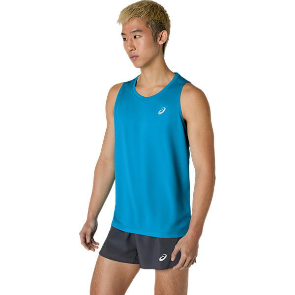 Asics Core Singlet Aegean Blue