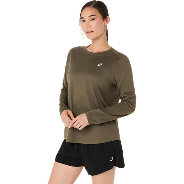 Asics Core LS Top Dark Olive