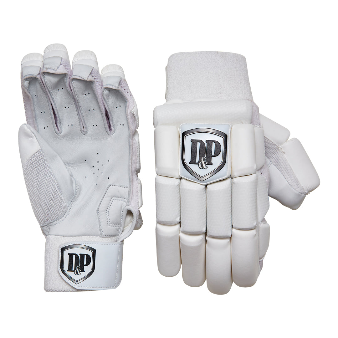 D&P Hybrid Batting Gloves – White