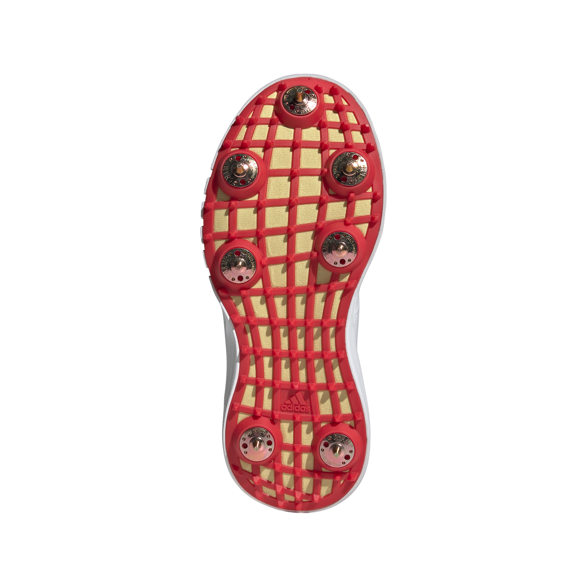 Adidas Howzat Spike 20 Junior Cloud White / Gold Metallic / Pure Ruby