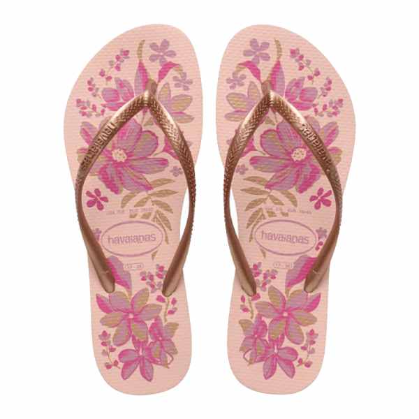 Havaianas Slim Organic Pink/Gold