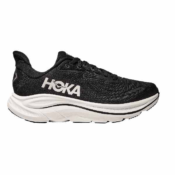 Hoka Clifton 10 Black/White Women Wide