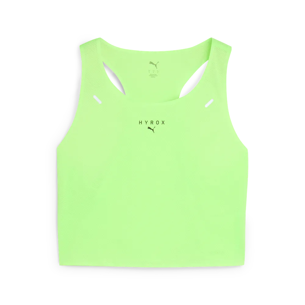 Puma x HYROX Ultraspun Crop Tank Green Glare